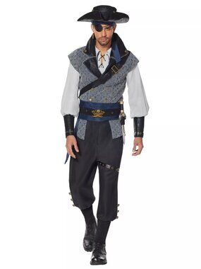 Spirit Adult Deluxe Privateer Pirate Halloween Costume Cosplay Size Plus 2X
